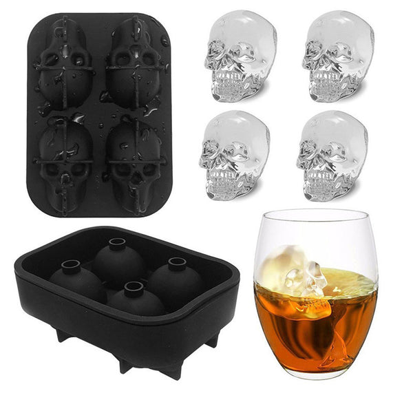 Creative Halloween Skull Ice Maker