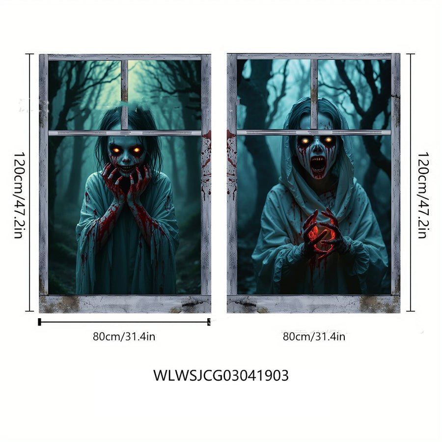 3D Halloween Window Cover